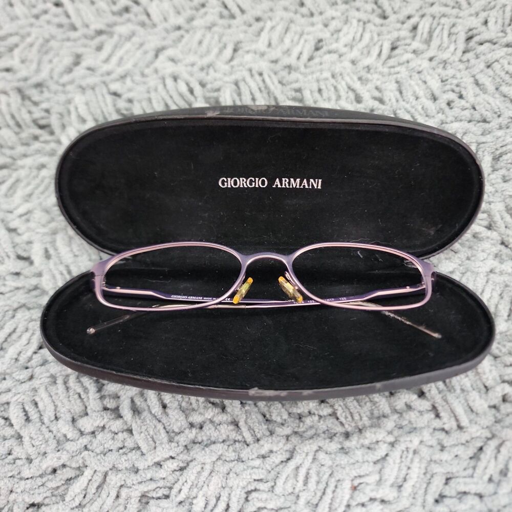 Giorgio Armani 1044 1235 51 17 135 Metal Rose Eyeglasses Frame Petite Oval
